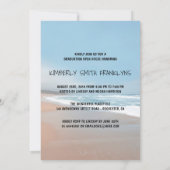 Invitation Photo de la fête d'obtention du diplôme de plage (Dos)