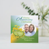 Invitation Photo de la fête du 20e anniversaire de Wildflower (Debout devant)