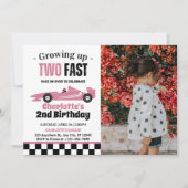 Invitation Photo de la fête du 2e anniversaire de la Fille De (Devant)