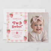 Invitation Photo de la fête du 2e anniversaire de la Fraise d (Devant)