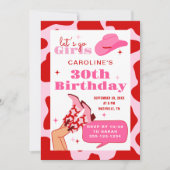 Invitation Photo de la fête du 30e anniversaire de la fille r (Devant)