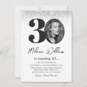 Invitation photo de la fête du 30e anniversaire mo (Devant)