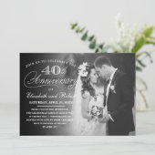 Invitation photo de la fête du 40e anniversaire de (Debout devant)