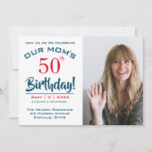 Invitation photo de la fête du 50e anniversaire de (Devant)