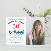 Invitation photo de la fête du 50e anniversaire de (Debout devant)