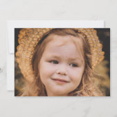 Invitation Photo de la fête du 5e anniversaire de la mignonne (Dos)