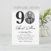 Invitation photo de la fête du 90e anniversaire mo (Debout devant)