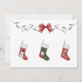 Invitation Photo de la fête du Baby shower de Noël (Dos)