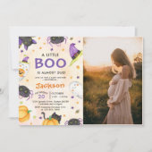 Invitation Photo de la fête du Baby shower d'Halloween (Devant)