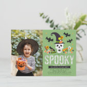 Invitation photo de la fête du costume d'Halloween (Debout devant)