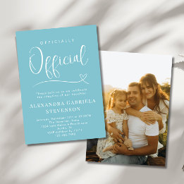 Invitation Photo de la fête du jour d'adoption officielle de 