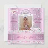 Invitation Photo de la fête du premier anniversaire de la pet (Devant)