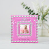 Invitation Photo de la fête du premier anniversaire de la pet (Debout devant)