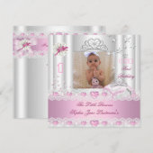 Invitation Photo de la fête du premier anniversaire de la pet (Devant / Derrière)