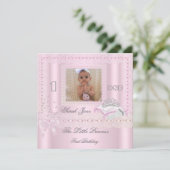 Invitation Photo de la fête du premier anniversaire de la pet (Debout devant)