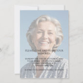 Invitation Photo de la fête moderne de la vie (Dos)