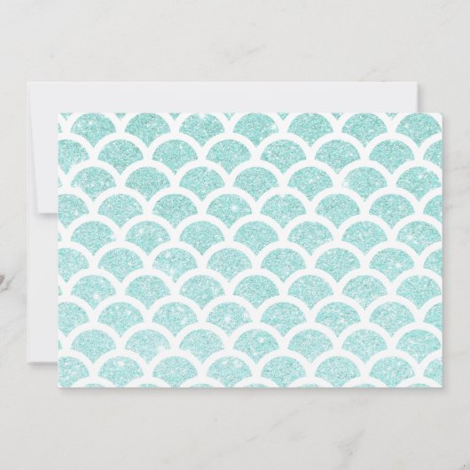 Invitation photo de la Fille de Sirène (Dos)