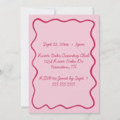 Invitation Photo de la frontière agitée tirée à la main (Dos)