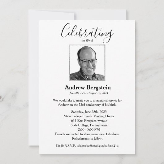 Invitation Photo de la frontière de l'argent de la fête commé (Devant)