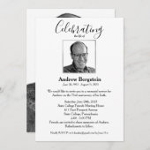 Invitation Photo de la frontière de l'argent de la fête commé (Devant / Derrière)