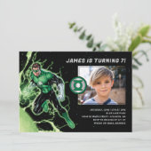 Invitation Photo de la Lanterne Verte Anniversaire (Debout devant)