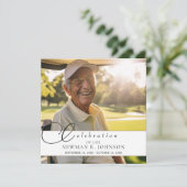 Invitation Photo de la Lavande d'aquarelle célébrant la vie (Debout devant)