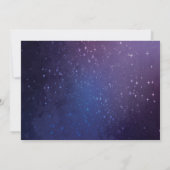 Invitation photo de la licorne magique de bois d'o (Dos)