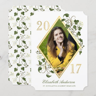 Invitation photo de la Ligue d'Ivy de Faux Gold