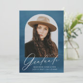 Invitation Photo de la Marine Watercolor Arch (Debout devant)