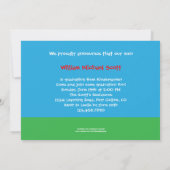 Invitation photo de la maternelle ou de la materne (Dos)