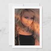 Invitation Photo de la partie de diplôme virtuel (Dos)