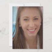 Invitation Photo de la partie de la casquette noire verte (Dos)