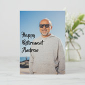 Invitation photo de la partie de retraite (Debout devant)