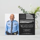 Invitation Photo de la partie de retraite de l'agent de corre (Debout devant)