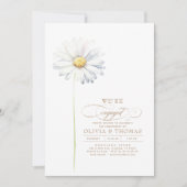 Invitation Photo de la partie d'engagement des Fleurs sauvage (Devant)