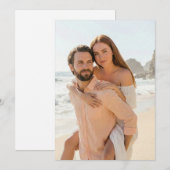 Invitation Photo de la plage de Peach joyeuse (Devant / Derrière)