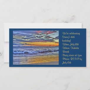 Invitation photo de la plage d'Hawaii