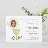 Invitation photo de la première communion (Debout devant)