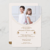Invitation Photo de la première communion (Devant / Derrière)