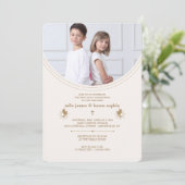 Invitation Photo de la première communion (Debout devant)