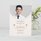 Invitation Photo de la première communion (Debout devant)