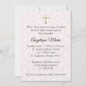 Invitation photo de la Première Communion (Dos)