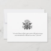 Invitation Photo de la première communion catholique (Dos)