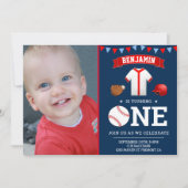 Invitation Photo de la première fête d'anniversaire de la Nav (Devant)