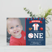 Invitation Photo de la première fête d'anniversaire de la Nav (Debout devant)