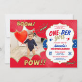 Invitation Photo de la première fille ONEder (Devant)