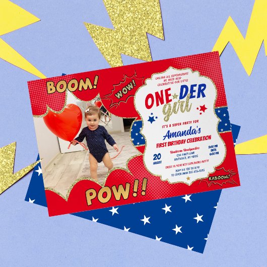 Invitation Photo de la première fille ONEder