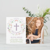 Invitation photo de la première sainte communion,  (Debout devant)
