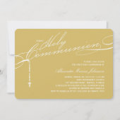 Invitation Photo de la première sainte communion du Rosaire m (Devant)