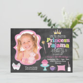 Invitation photo de la Princess Pajama Party de Ch (Debout devant)